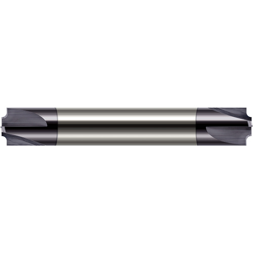 ‎0.0390″ Radius × 0.0460″ Pilot DIA  -  DE - 4 Flute - AlTiN Coated Corner Rounding End Mills - Flared