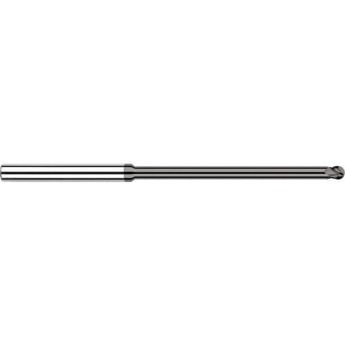 ‎Ballnose End Mill; 0.02″ Dia. × 0.03″ LOC × 1/8″ Shank Dia. × 2-1/2″ OAL ; 4 FL ; CVD ; Diamond