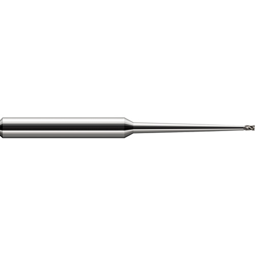 Miniature End Mills - Clearance Cutters - 0.0930″ (3/32″) Cutter Diameter × 0.1400″ (9/64″) Length of Cut × 2° 2.0000″ (2″) Taper Reach Carbide Square End Mill, 2 Flutes