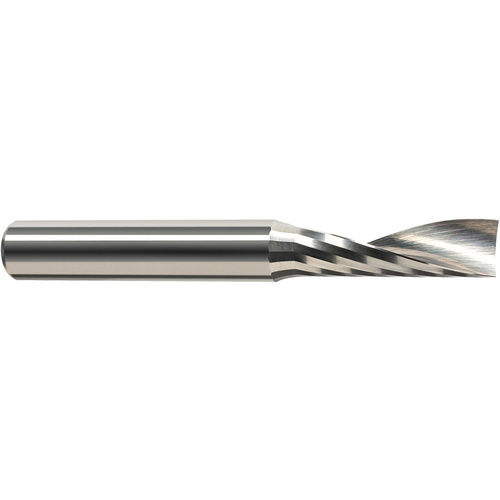 End Mills for Plastics - Single Flute - 0.1250″ (1/8″) Cutter Diameter × 0.5000″ (1/2″) Length of Cut Carbide Square Upcut End Mill for Plastic, 1 Flute