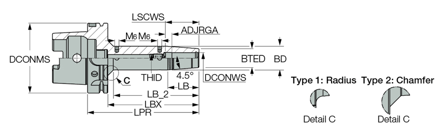 HSK A100 SRKIN20X105 CX