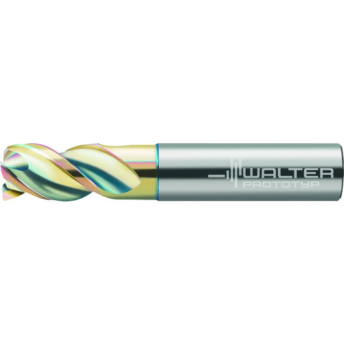 14mm Dia. × 22mm OAL 3 Flute Carbide CrN 45° Helix
