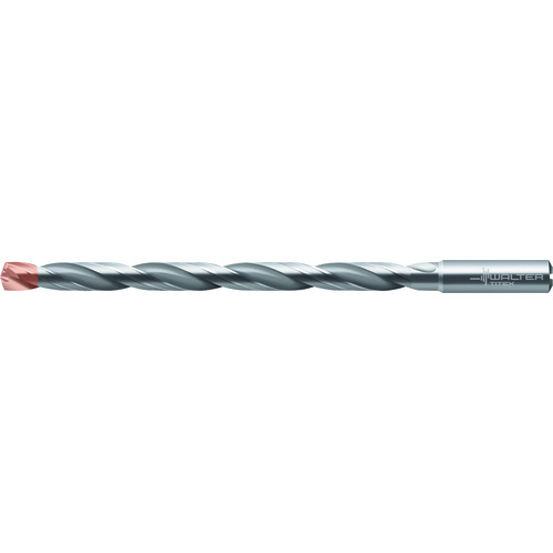 ‎4.2 mm Dia. × 6 mm Shank × 64 mm Flute Length × 102 mm OAL, 140°, 2xD Flute, Coolant Thru, DIN 6535 HA, Round Solid Carbide Drill A6589DPP-4.2
