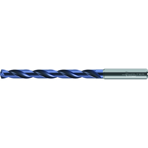 ‎11/64″ Dia. × 11/64″ Shank × 1-11/16″ Flute Length × 3-11/32″ OAL, 8xD, 140°, 2xD Flute, Coolant Thru, DIN 6535 HA, Round Solid Carbide Drill DC150-08-04.366A1-WJ30TA