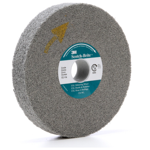 Scotch-Brite EXL Deburring Wheel XL-WL 8S Medium 6″ × 1/2″ × 1″