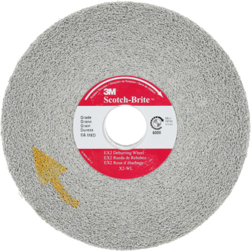 Scotch-Brite EX2 Deburring Wheel X2-WL 8S Fine 8″ × 1/2″ × 3″