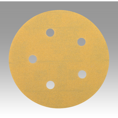 3M™ Hookit™ Gold Film Disc 255L, 01067, 5 in x NH, D/F 5 HL P80, Die
500FH, 75/Carton, 4 Cartons/Case